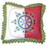 Needle Point Designer Pillow. Medium