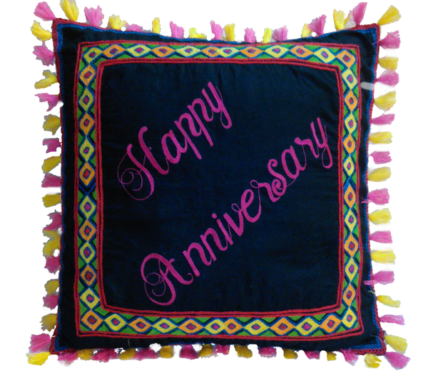 Needle Point Special Days Designer Pillow. Medium