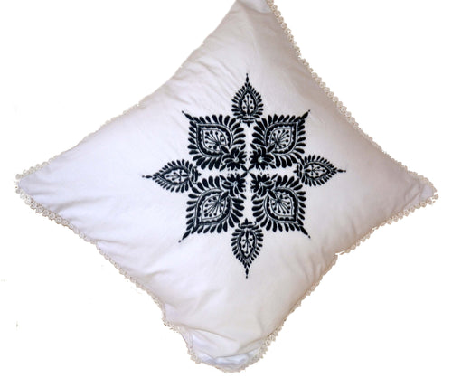 Needle Point Designer Pillow. Medium