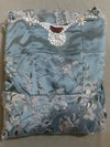 Off Shoulder Diamond Beaded Tissue Silk Designer Gown. Medium