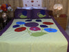 Hand Embroidered Applique Designer Bedspread Coverlet Set. (On Order)