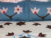 Applique Pattern Embroidered Designer Bedspread Coverlet Set. Queen, King