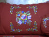 Hand Embroidered / Needle & Crochet Work Special Days Designer Bedspread Coverlet Set. Save for grandson & daughter.  Queen / King